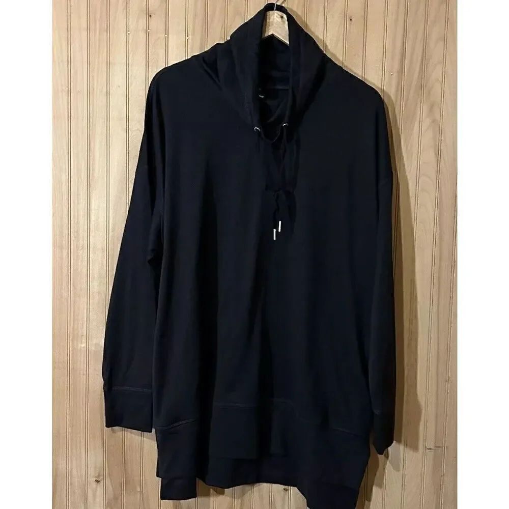 Old Navy Women’s Size XXL Black Cowl Neck Get After It Activewear